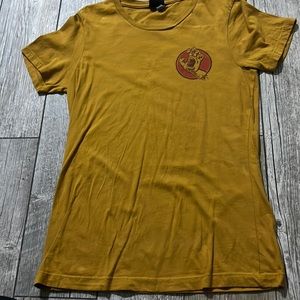 Mustard color Santacruz skating shirt